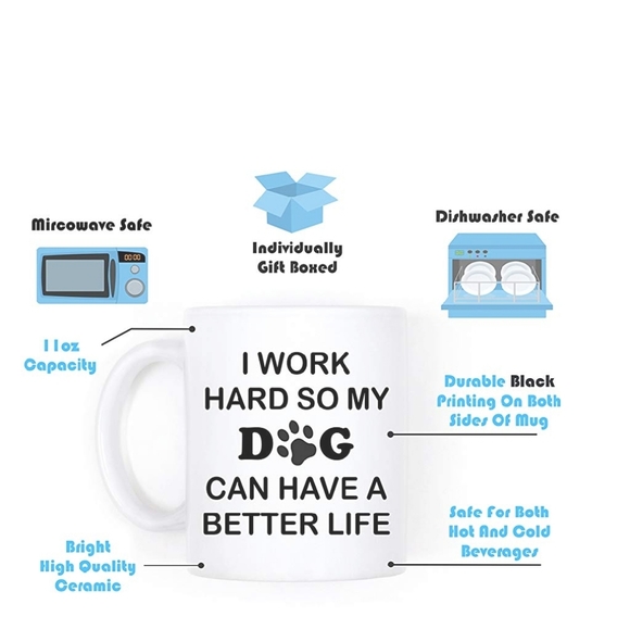 dog life coffee mug New Free Shipping - Picture 2 of 2